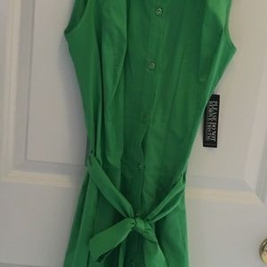 N Y & Co. Green Shirtwaist Dress - NWT XS